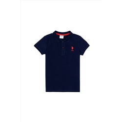 Erkek Çocuk Lacivert Basic Polo Yaka T-Shirt