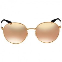 RAY BAN Round Copper Mirror Sunglasses