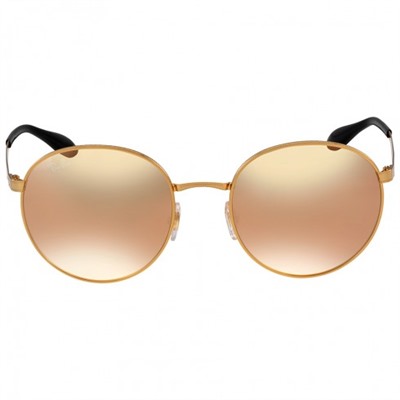 RAY BAN Round Copper Mirror Sunglasses