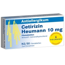 Цетиризин Heumann 10 мг  50 штук