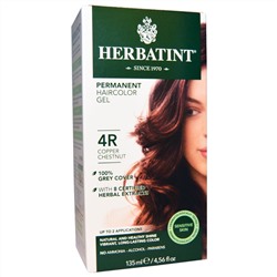 Herbatint, Перманентная краска-гель для волос, 4R, медный каштан, 4,56 жидкой унции (135 мл)
