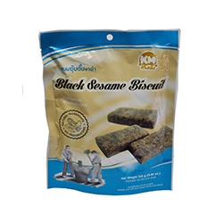 Тайские бисквитные печенья с черным кунжутом и арахисом от KM 126гр / KM Black Sesame BIscuit 126 g
