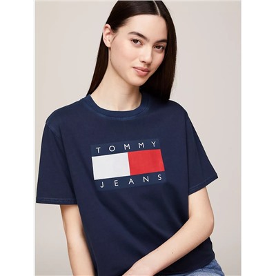 Tommy Jeans Boxy Fit Flag Badge T-Shirt