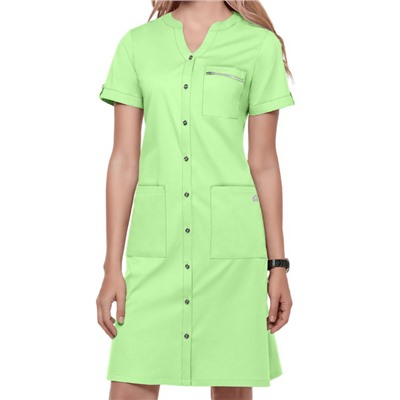 UA Butter-Soft STRETCH Button Up Shirt Scrub Dress
