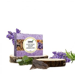 SANAVI Handmade soap lavender and agarwood Мыло ручной работы лаванда и агаровое дерево 100г