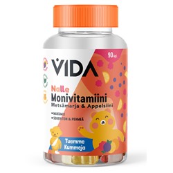 Vida Nalle Мультивитамины для детей Лесные ягоды и апельсин, 90 шт
