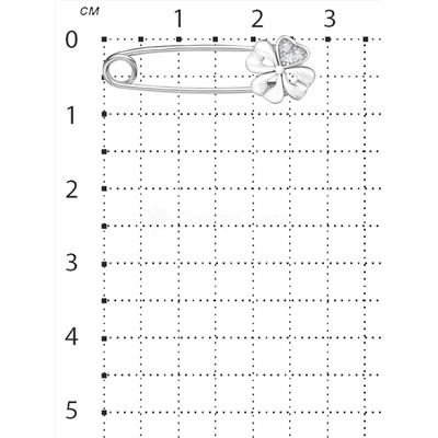 Серьги-продёвки из серебра с фианитами родированные 925 пробы сп-732р200