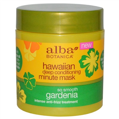 Alba Botanica, So Smooth Gardenia Deep Conditioning Minute Mask 5.5 oz