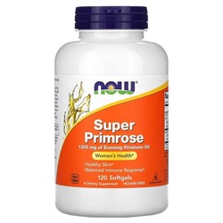 NOW Foods, Super Primrose, Evening Primrose Oil, 1300 mg, 120 Softgels