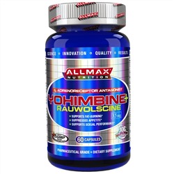 ALLMAX Nutrition, Yohimbine HCl (Max Strength Yohimbe), 3.5 mg, 60 Veggie Capsules