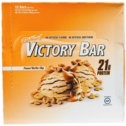 Oh Yeah!, Батончик Victory, с кусочками арахисового масла, 12 батончиков, по 2,29 унции (65 г) каждый