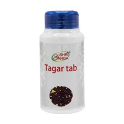 SHRI GANGA Tagar Tab Тагар для восстановления работы центральной нервной системы и нормализации сна 120таб