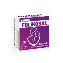 Biosal Folik Asit 400 Mcg 120 Tablet Fol01