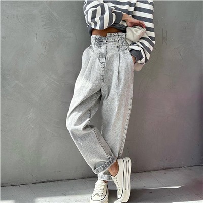 Симпатичные джинсы с высокой посадкой 💃  Материал: хлопок
