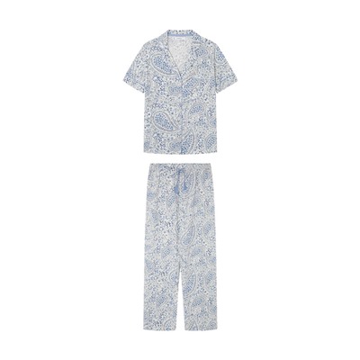 Pijama camisero 100% algodón Paisley