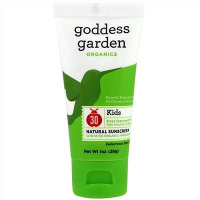 Goddess Garden, Organics, Kids, Natural Sunscreen, SPF 30, 1 oz (28 g)