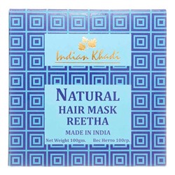INDIAN KHADI Натуральная маска для волос Ритха 100г
