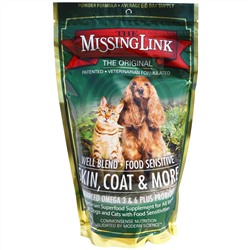 The Missing Link, ООО "Проектирование здоровья", кожа, шерсть и все остальное, для собак и кошек, 454 г (1 фунт)
