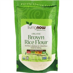 Now Foods, Organic Brown Rice Flour, 16 oz (454 g)