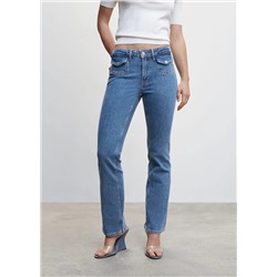 Jeans flare bolsillos -  Mujer | MANGO OUTLET España