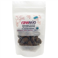 Rawmio, Пророщенный миндаль в шоколаде, 2 унции (57 г)