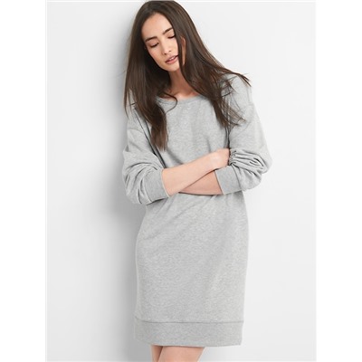 Pullover Sweatshirt Dress in French Terry