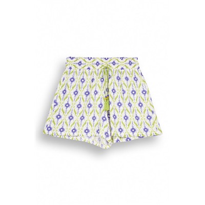 Short estampado geométrico ikat