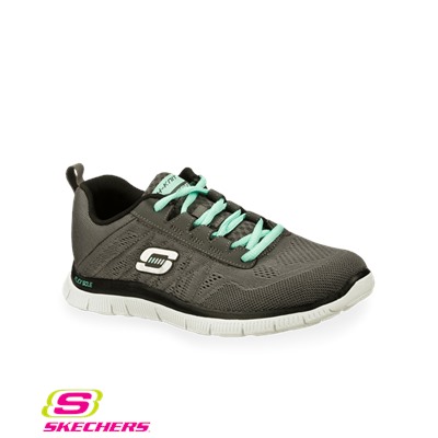Skechers Women's Sweet Spot Gray/Mint Athletic Nursing Shoe