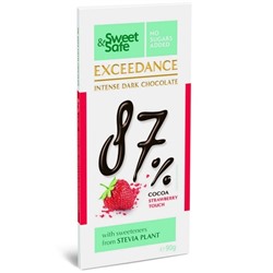 Sly Exceedance Premium Темный шоколад с клубникой 87% 90г