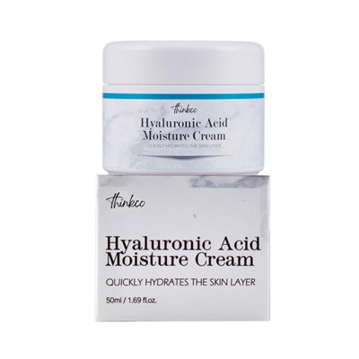 [THINKCO] Крем для лица увлажняющий ГИАЛУРОНОВАЯ КИСЛОТА Hyaluronic Acid Moisture Cream, 50 мл