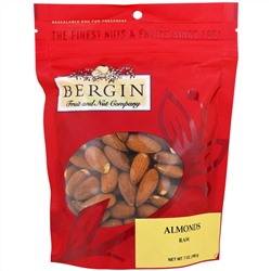 Bergin Fruit and Nut Company, Миндаль, сырой, 7 унций (189 г)