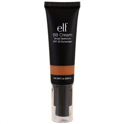 E.L.F. Cosmetics, BB крем, защита от солнца SPF 20, темный, 0.96 унции (28.5 мл)