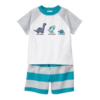 Dino Stripe Set