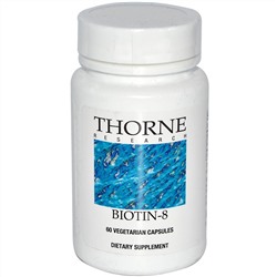 Thorne Research, Биотин-8, 60 растительных капсул