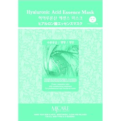 MJCARE HYALURONIC ACID ESSENCE MASK Тканевая маска  для лица с гиалуроновой кислотой 23г