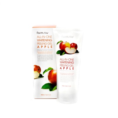 FarmStay All-In-One Whitening Peeling Gel Apple Отшелушивающий гель с экстрактом яблока 180мл