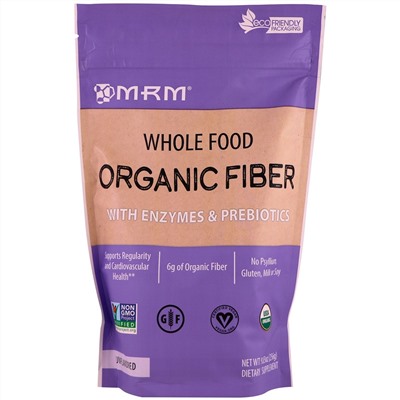 MRM, Цельнопищевое пищевое волокно с ферментами и пробиотиками, без запаха, 9,3 унц. (256 г)