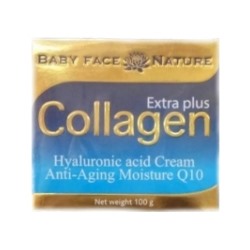 Антивозрастной Крем Collagen Extra Plus от Baby Face с гиалуроновой кислотой и Q10 100 гр / Collagen Extra Plus Baby Face Q10 100 mg