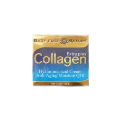 Антивозрастной Крем Collagen Extra Plus от Baby Face с гиалуроновой кислотой и Q10 100 гр / Collagen Extra Plus Baby Face Q10 100 mg