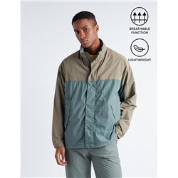 Hooded Technical Jacket, Men, Multicolour
