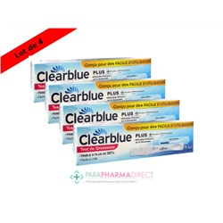 Clearblue Plus Test de Grossesse Tige Contrôle x4Lot  × 4