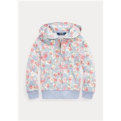 Girls 2-6x Floral French Terry Full-Zip Hoodie