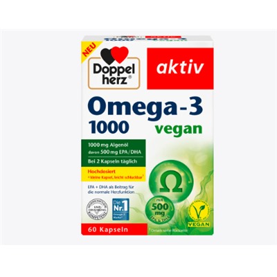 Omega-3 1000 Kapseln 60 St, 42,9 g