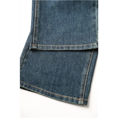 Отличные мягкие прямые джинсы в очень красивой расцветке с трендовыми потёртостями