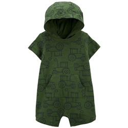 Carter's | Baby Hooded Cotton Romper