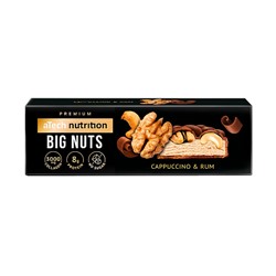 Батончик "Big nuts" со вкусом капучино и ром, с грецким орехом и кешью в глазури