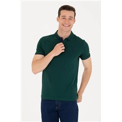 Erkek Koyu Yeşil Basic Polo Yaka Tişört