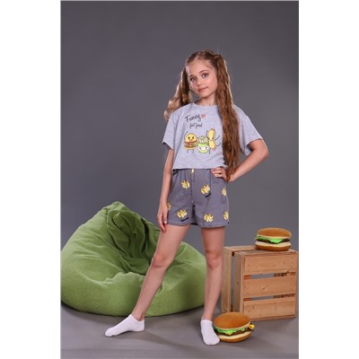 Пижама с шортами Картошка фри арт. ПД-019-046 НАТАЛИ #876159
