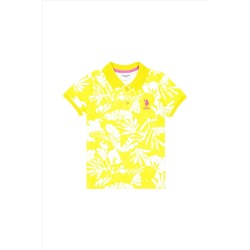 Erkek Çocuk Neon Sarı Polo Yaka Tişört