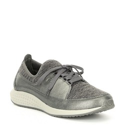 Nurture Leather Lace Up Sneakers Размер 9,5, Цвет Pewter/Pumice Grey